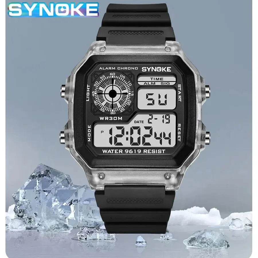 SYNOKE Digital Sports Watch for Men & Women β Luminous, Multifunction, Waterproof Wristwatch with Seven Lights for Outdoor & Running