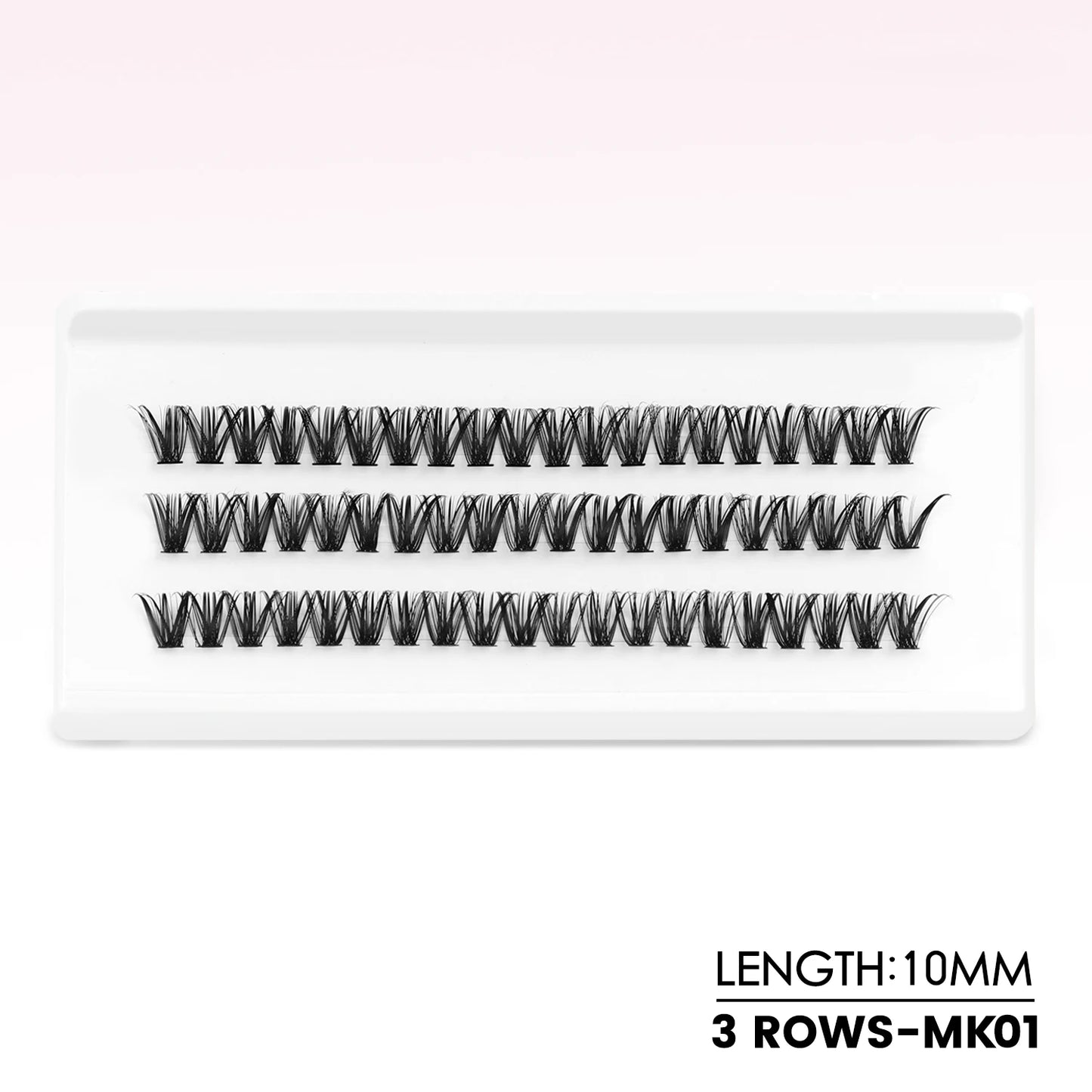WOSHEER Manga Lash Clusters Kit – Clear Fairy Wet-Look Spiky Individual Anime Eyelashes