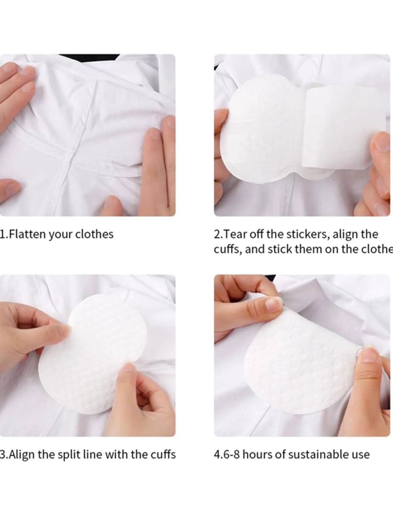 Disposable Sweat-absorbing Patches - Summer Deodorant Cotton Pads for Underarm Sweat Absorption - Convenient Dress Protection, Available in Various Quantities