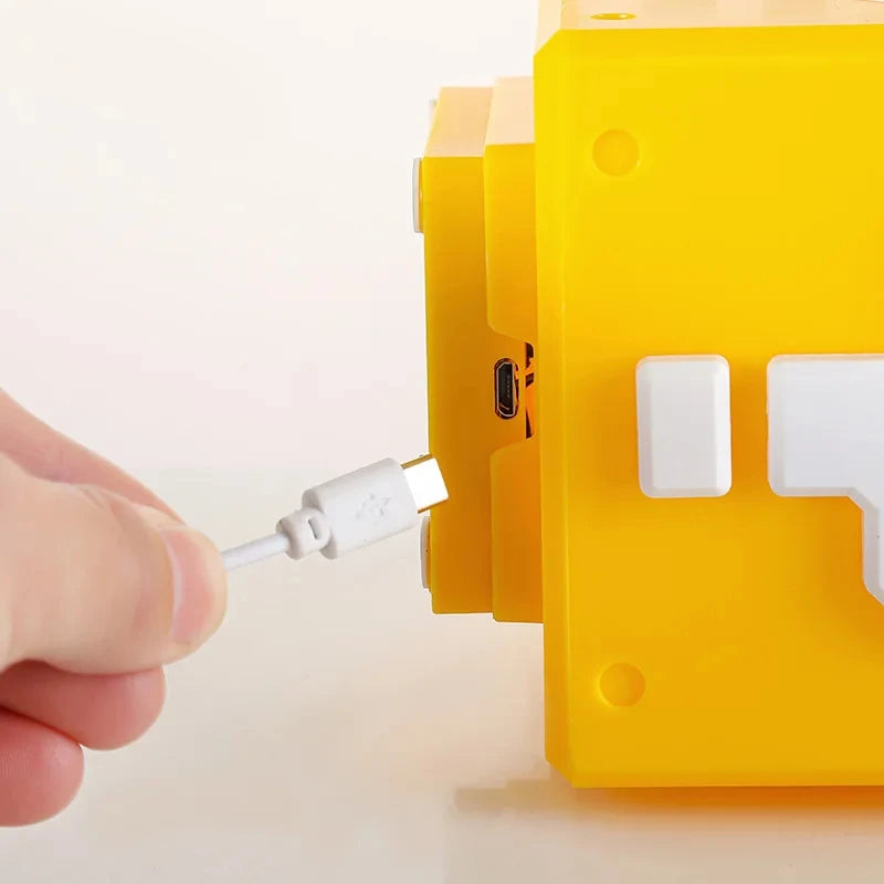 LED Question Mark Night Light with Music — Anime Style USB Rechargeable Bedside Lamp for Children’s Bedroom, Gift