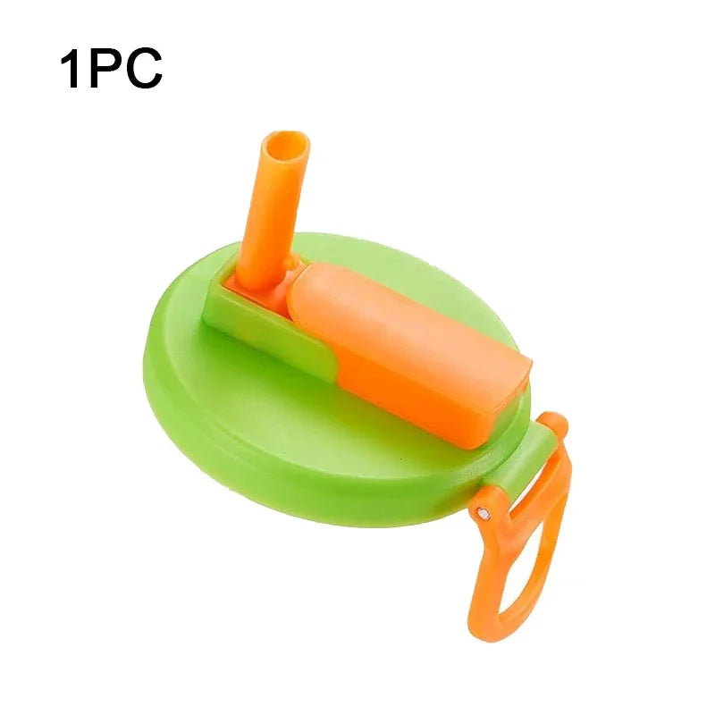 1/2pcs Portable Silicone Soda Can Lids with Straw — Reusable for Beer, Juice, and Canned Drinks