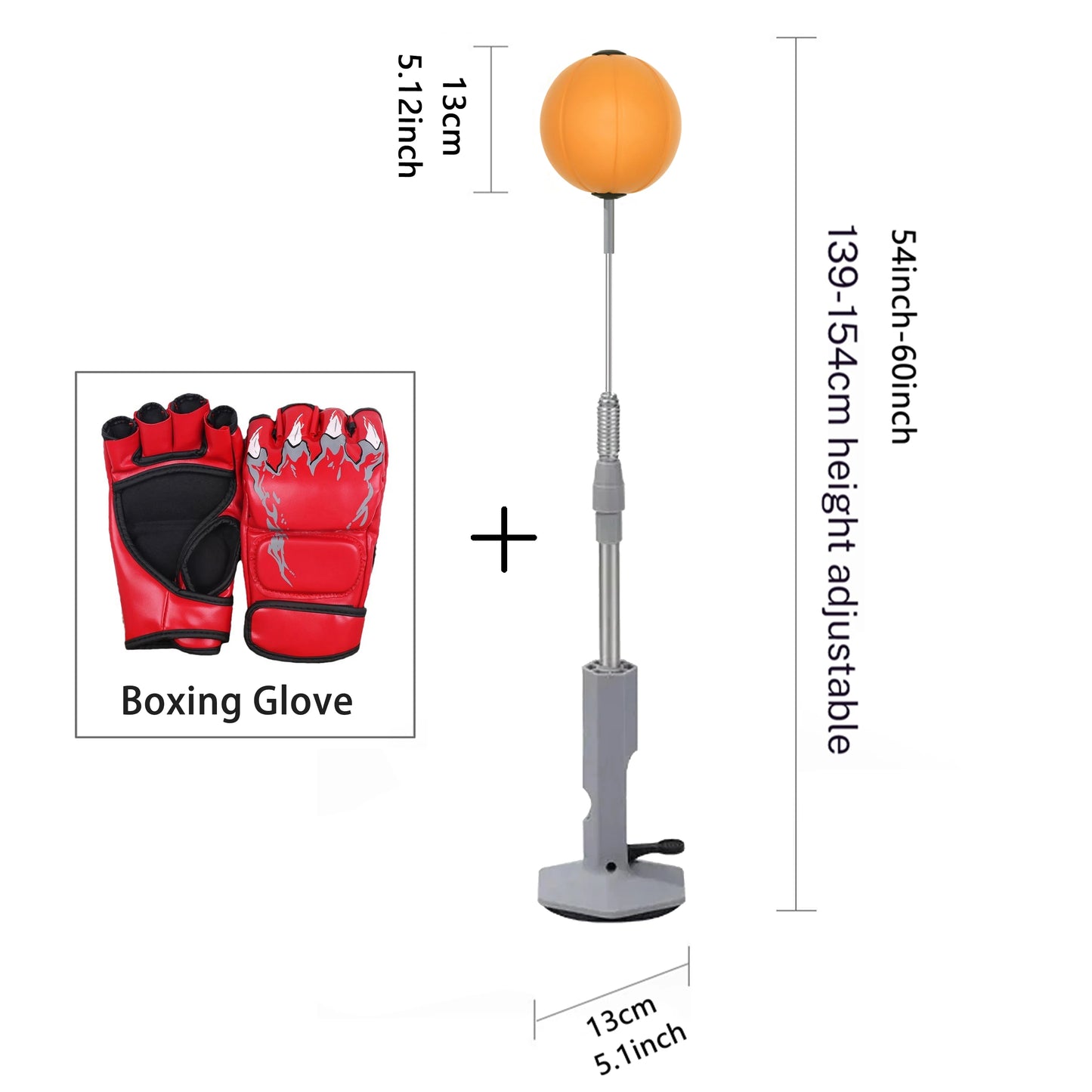 Lightweight Home Boxing Speed Bag — Suction Cup Reflex Bag for Teens & Adults, Reaction & Agility Training