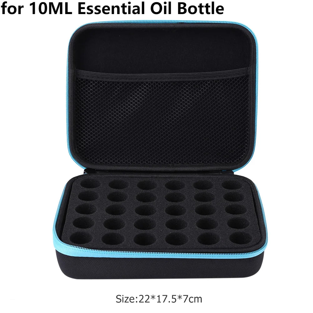 Portable Essential Oil Storage Case – 60/30 Bottles, 15/10ml Perfume Carrying Bag for Travel