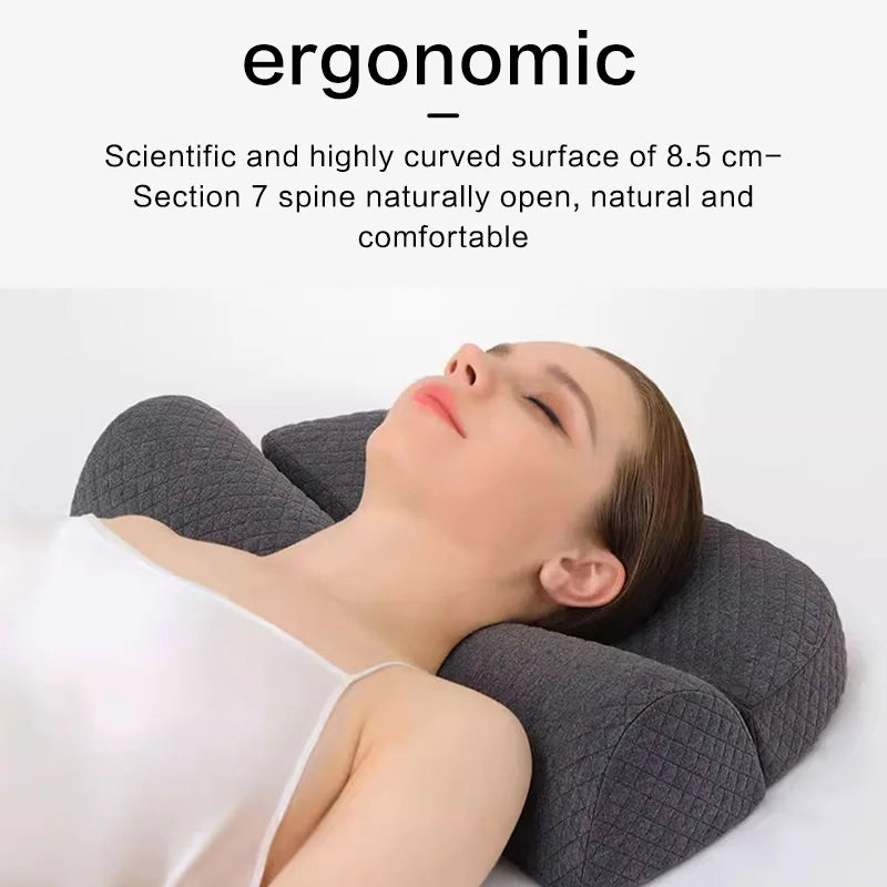 Cervical Memory Foam Contour Pillow – Ergonomic Bed Pillow for Side Sleepers | Orthopedic Sleeping Support