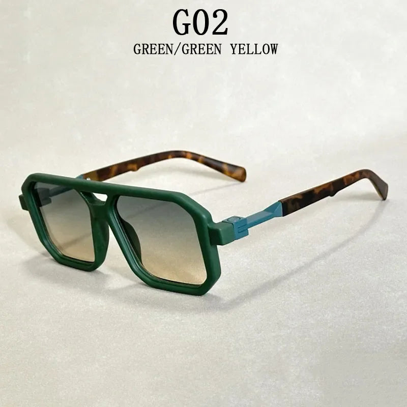 2024 Vintage Fashion Sun Protection Sunglasses – Square Retro Shades for Men & Trendy Women’s Gafas De Sol