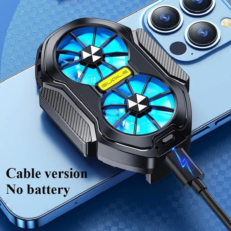 FS01 Dual Fan Rechargeable Mobile Phone Cooler - Long Lasting, Stronger Cooling, Air Cooling