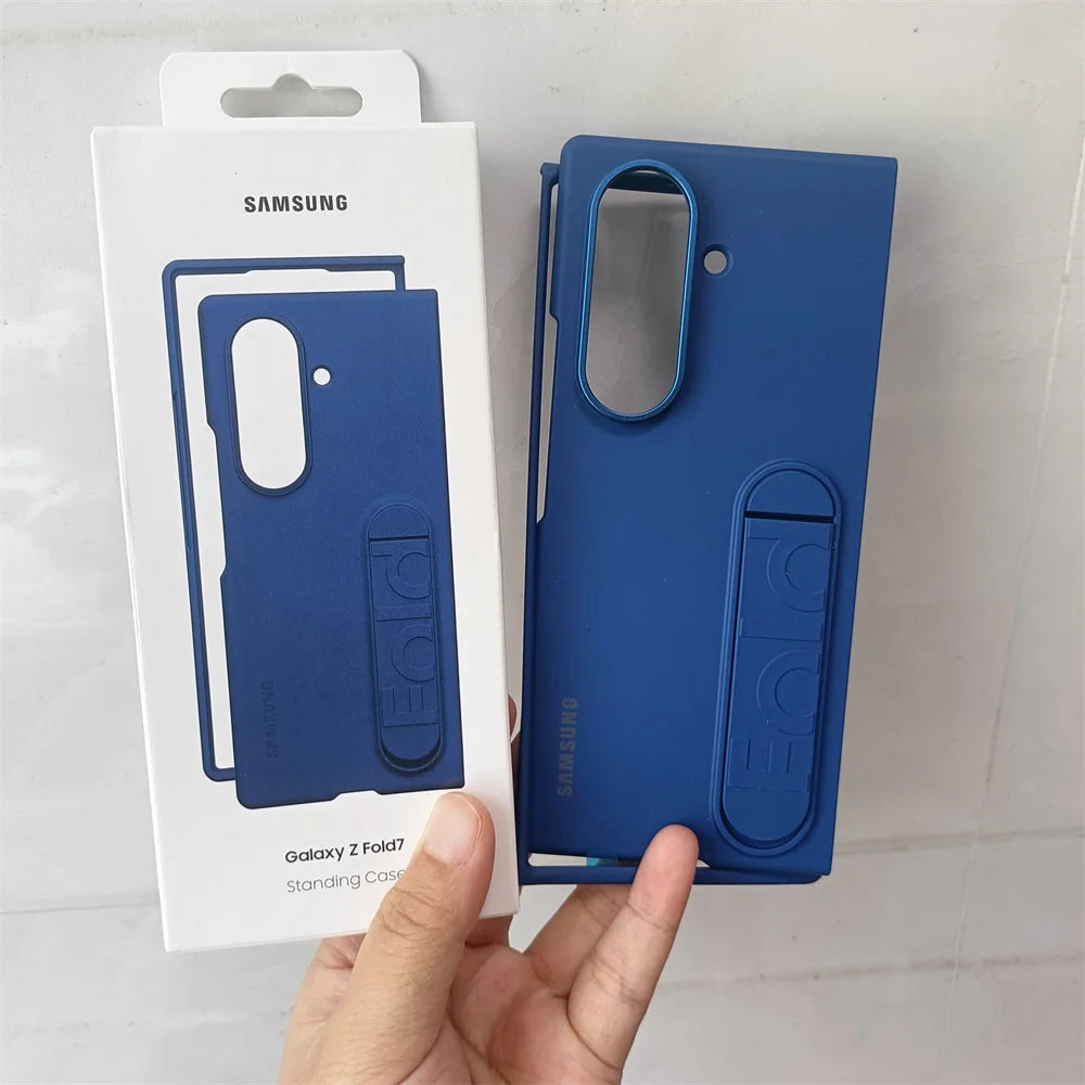 Samsung Galaxy Z Fold 7 5G Sensory Standing Phone Case — Foldable Bracket Hard PC Anti-Fall Shockproof Cover