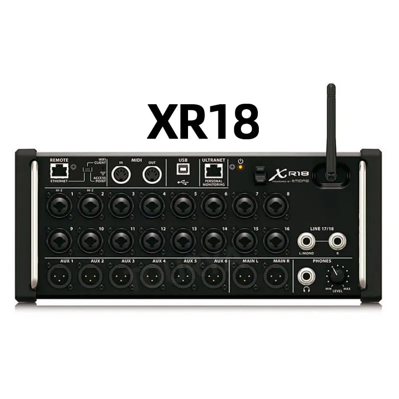 Air 1:1 XR12/XR16/XR18 Rack Mount Digital Mixer – Professional WiFi DSP Audio Mixer for DJ & Studio, USB Recorder Built-in