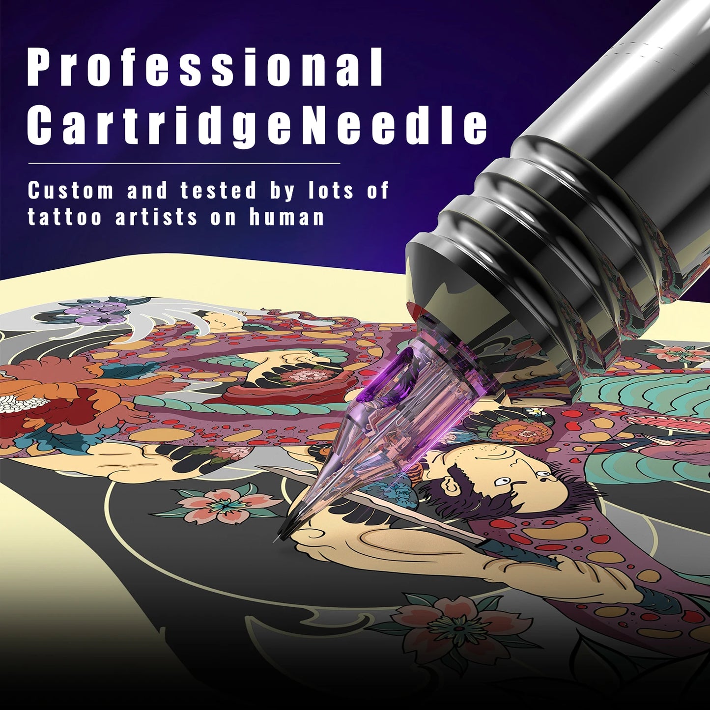 10pcs Disposable Tattoo Cartridge Needles – RL, RS, RM, M1 Series for Eyebrow, Eyeliner & Permanent Makeup