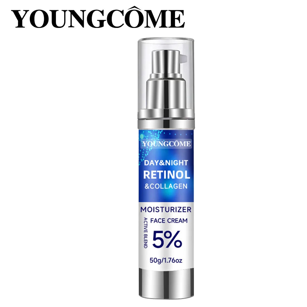 Retinol Anti-Aging Moisturizer – Collagen, Hyaluronic Acid, Vitamin C & E, Hypoallergenic Youthful Face Cream