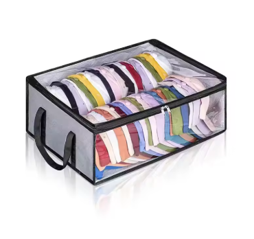 Large Capacity Hat Storage Box – Holds Up to 40 Hats, Multi-Purpose Storage for Toys, Books, DVDs – Space-Saving for Wardrobe, Under-Bed, Bedroom, Dormitory