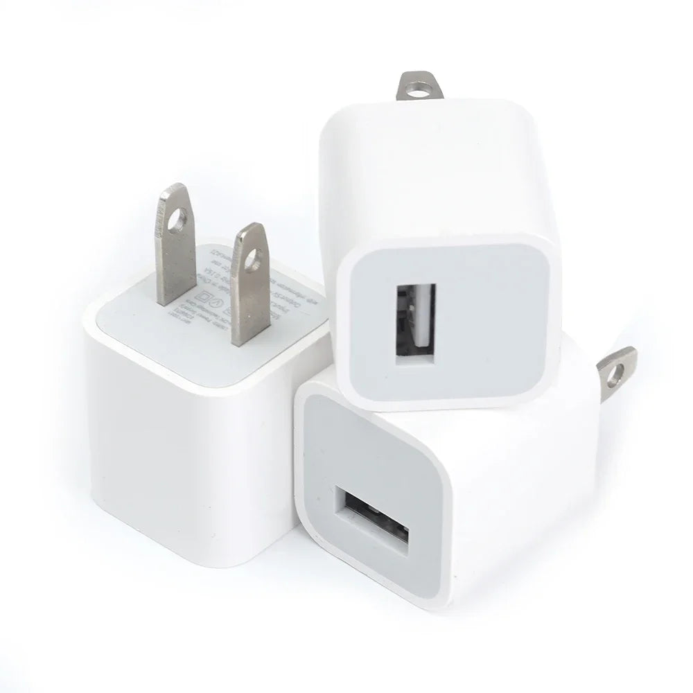 1-5 Pcs USB Wall Charger Adapter β Fast Charging for iPhone 14, 13, 12, 11 Pro Max, XR, XS, 8, 7, iPad, US Plug