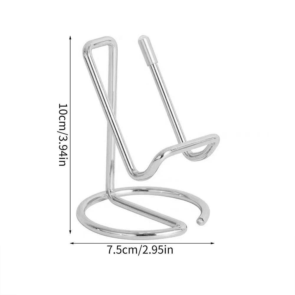 Desktop Metal Phone & Business Card Holder – Office Stand Organizer for Name Cards