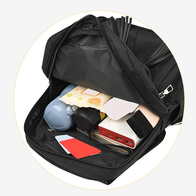 Mini Women's Backpack - Casual Lightweight Nylon Daypack, Strong Small Pack for Cycling, Hiking, Camping, Trendy Travel Bags for Girls