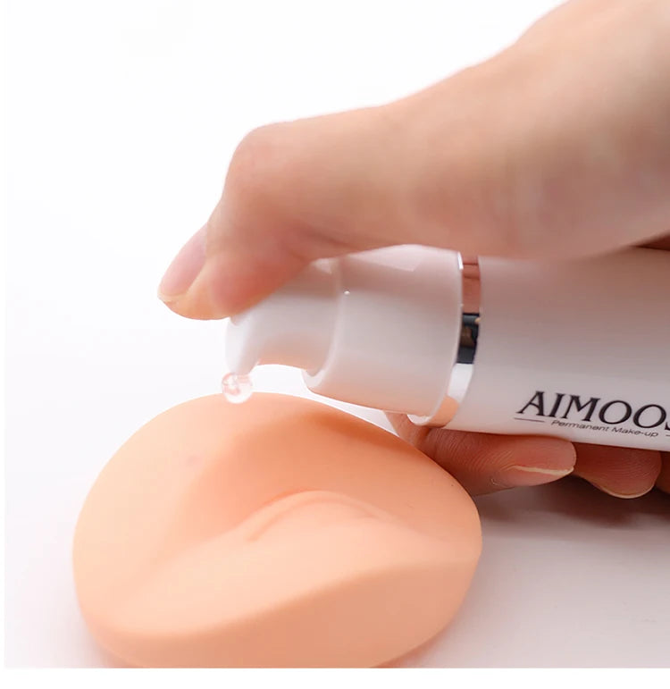 Aimoosi Exfoliating Gel – Clean Skin Cuticle Prep for Semi-Permanent Microblading, Eyebrow & Lip Tattoo Coloring
