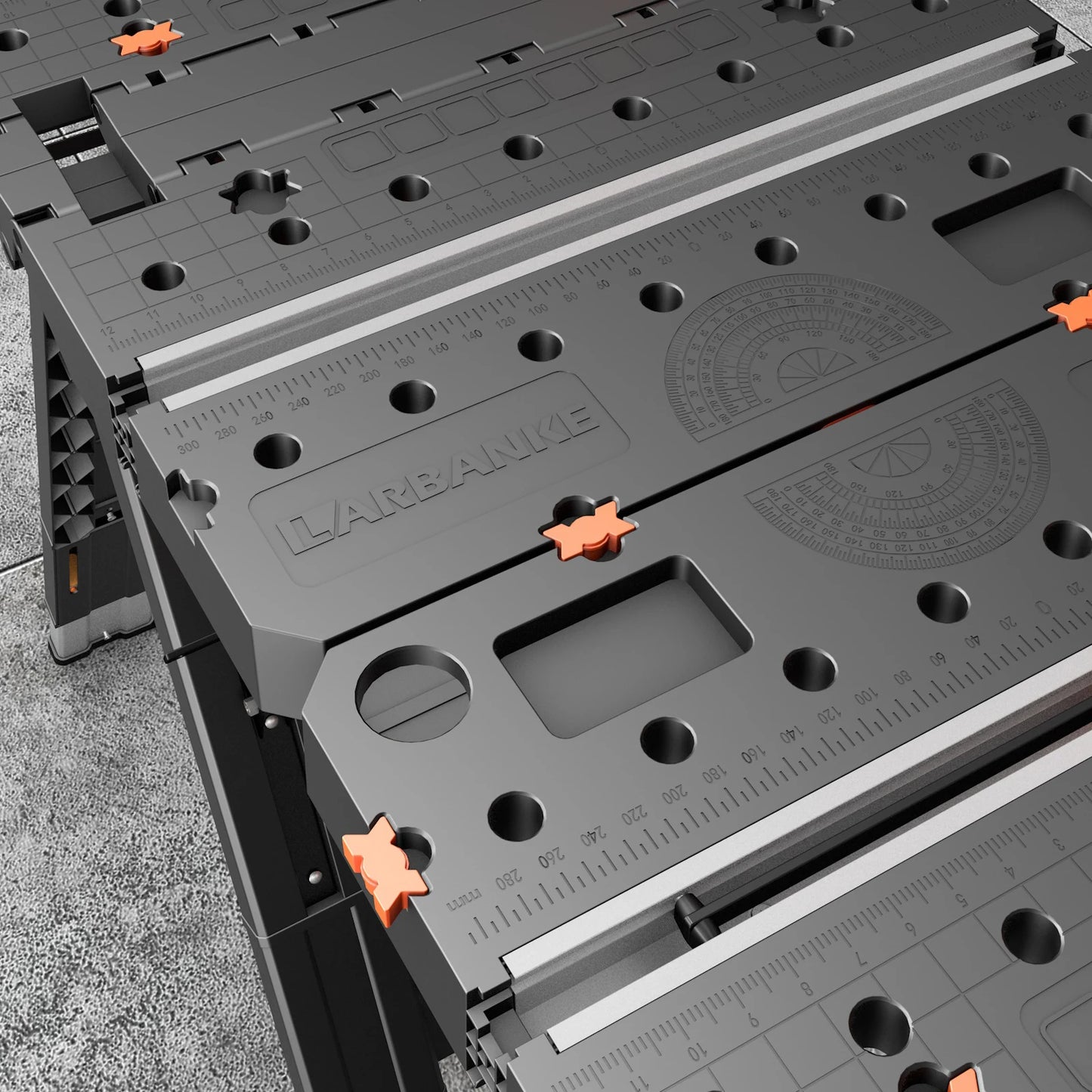 2-in-1 Folding Workbench – Waterproof Portable Adjustable Work Table 31" x 25" x 32"