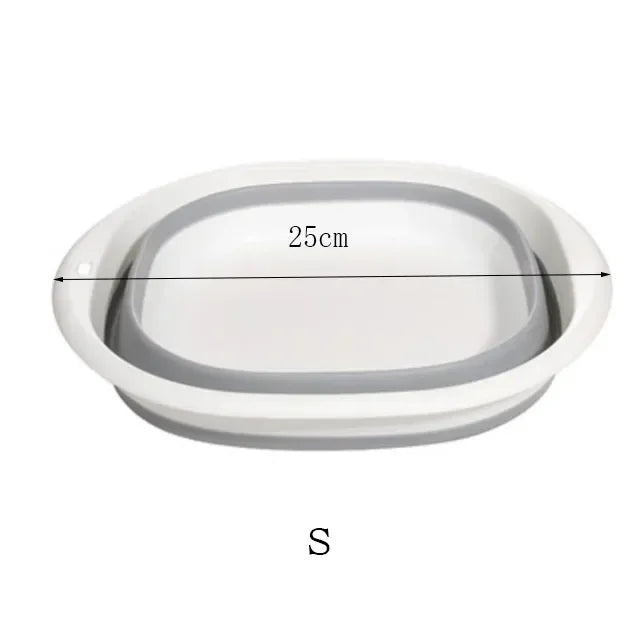 Portable Plastic Folding Wash Basin – Laundry Tub & Bath Basin for Adults and Babies, Kitchen & Bathroom Accessory