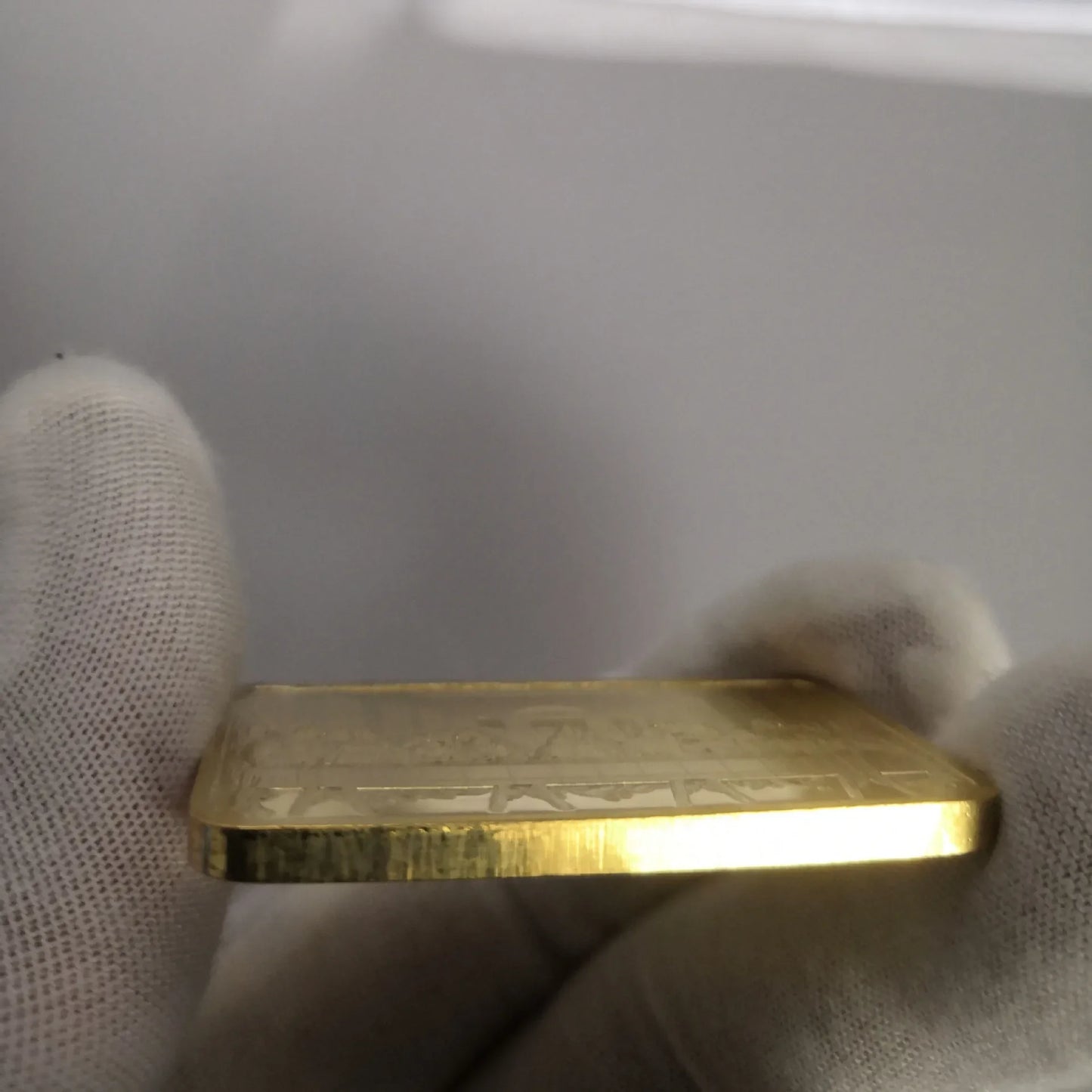 1 OZ Gold Replica Bar – Last Supper Jesus & Angel 999 Gold-Clad Christian Commemorative Coin