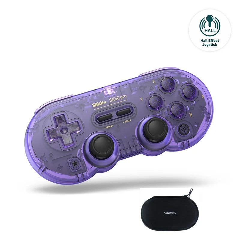 8Bitdo SN30 Pro Bluetooth Wireless Gaming Controller – Hall Effect, Compatible with Switch, MacOS, Android, Raspberry Pi, Windows, and Steam