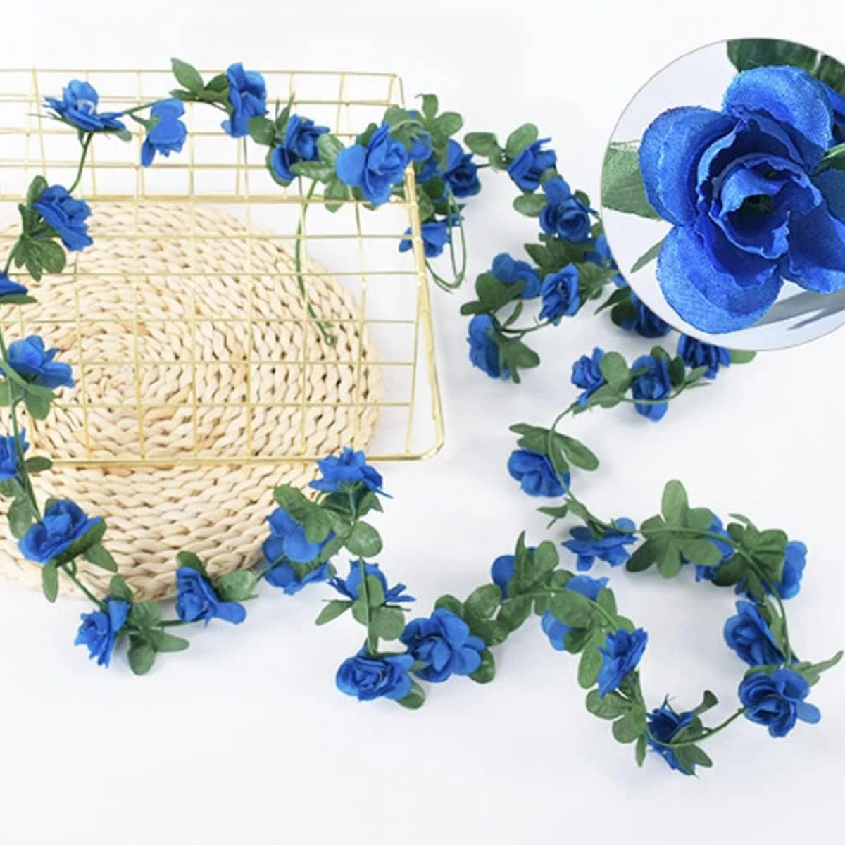 250CM Artificial Rose Flower Vine — Wedding, Home, Garden, Christmas & DIY Decoration Arch