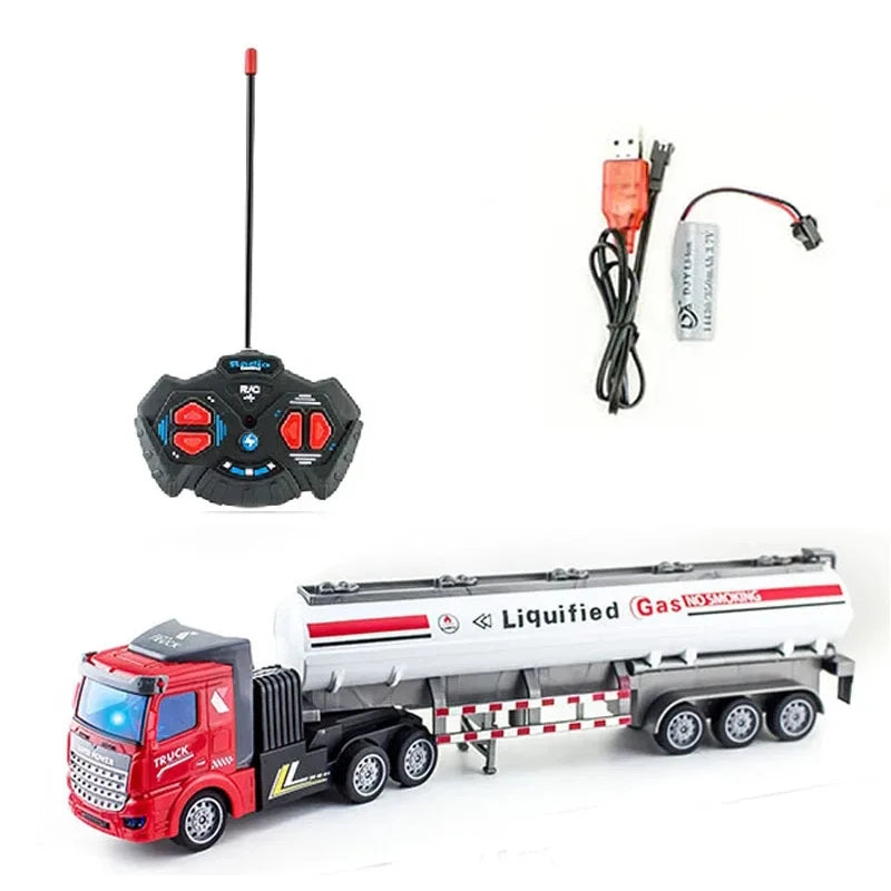 1/48 RC Heavy-Duty Semi-Trailer Truck – Remote Control Construction Dump Truck Toy for Boys Gift