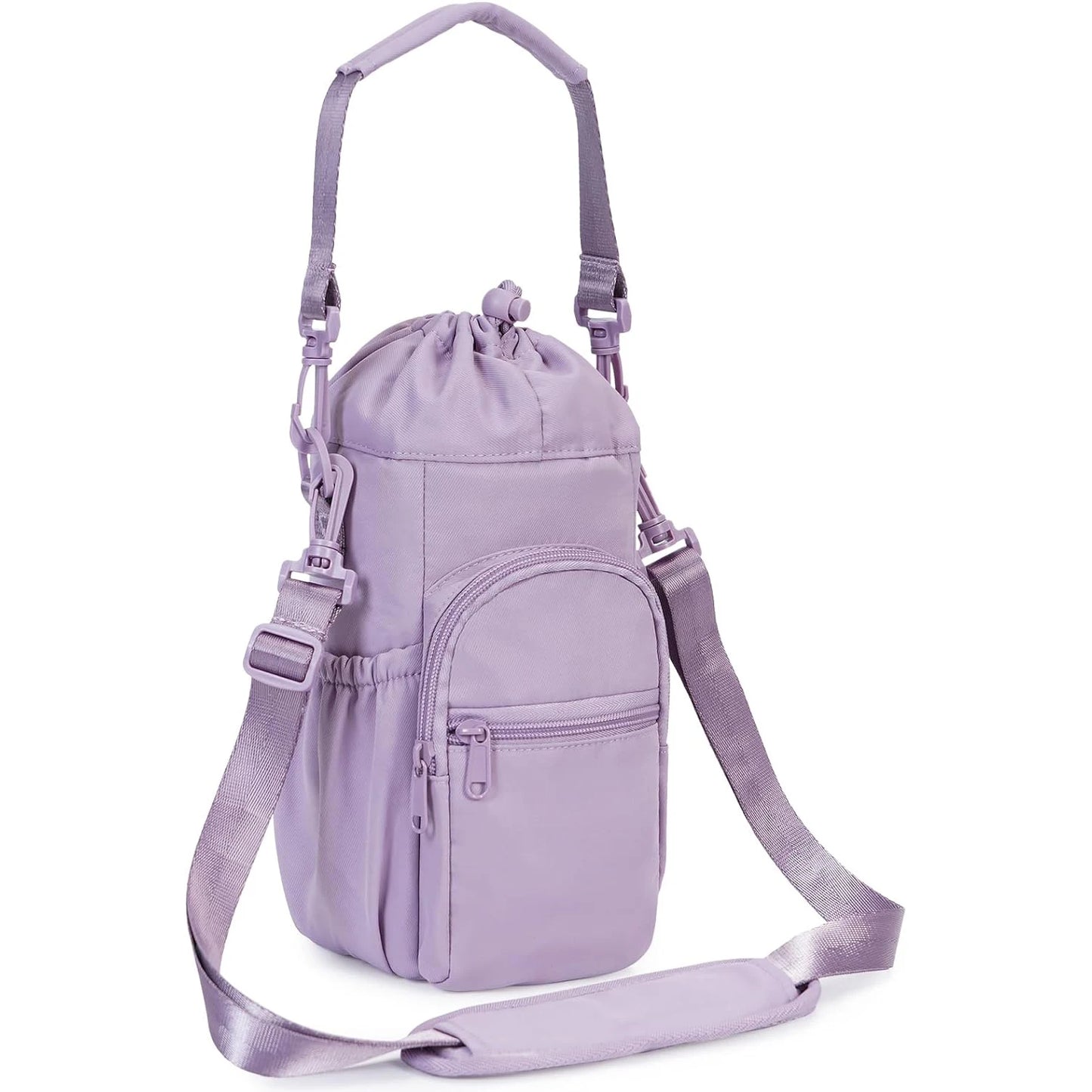 Insulated Water Bottle Holder with Strap – Carrier Sling Bag for 16oz, 32oz, 40oz & 64oz Bottles