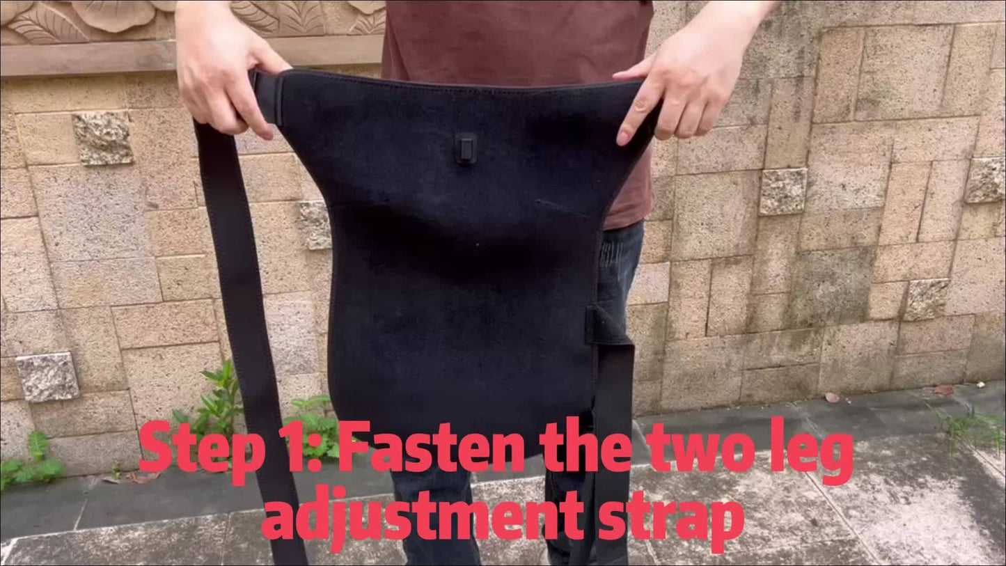 USB Electric Heated Hip Brace – Thermal Compression with Vibration Massage, Thigh Support and Groin Wrap (1pc)