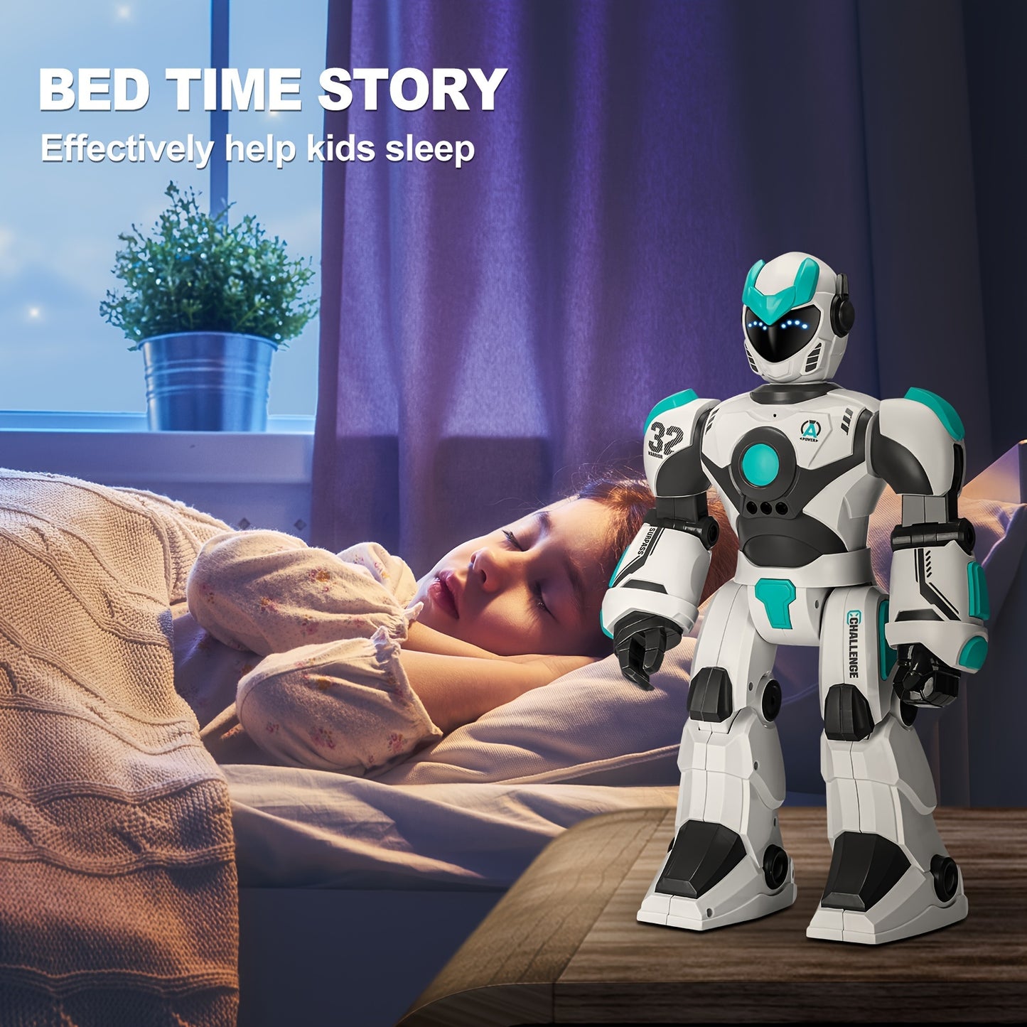 Remote Voice Control Large Robot - 2.4GHz WiFi, Programmable with Gesture Sensing, Science Story Toy, Ideal for Kids' Christmas & Halloween Gifts