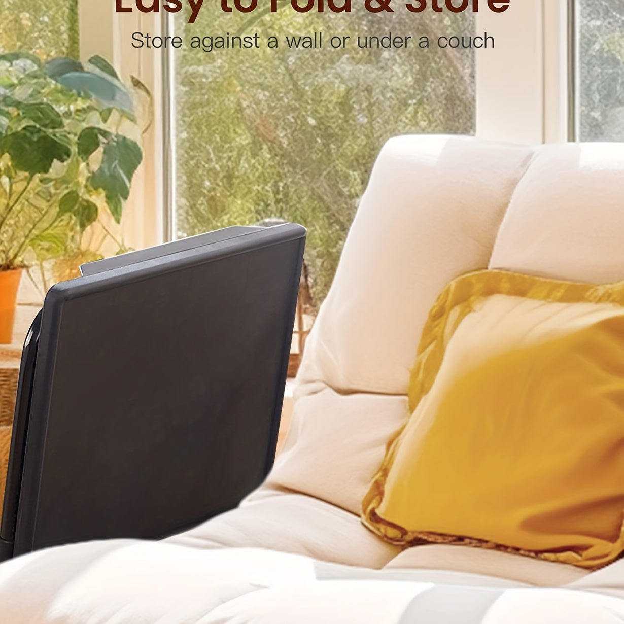 Adjustable Tray Table – 6 Height Levels and 3 Tilt Angles, Foldable Dining Table for Home and Kitchen Use, Flexible Design