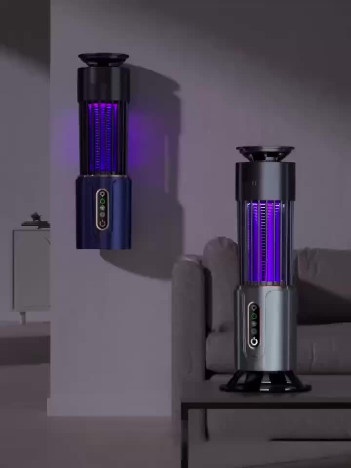 Rechargeable Multi-Functional Mosquito Killer Lamp - USB Powered, Dual Light Colors, Indoor and Outdoor Bug Zapper for Home, Bedroom, Office, RV, Camping - Effective and Easy to Clean