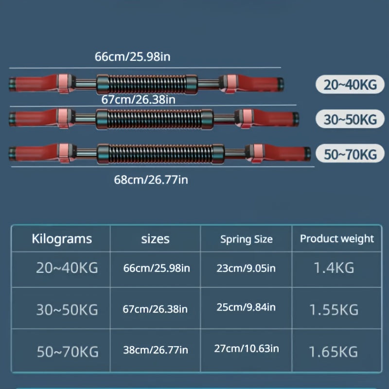 Adjustable Arm Trainer - 20-70kg/44-154lbs Resistance | Build Chest Muscle, Boost Hand Strength, Enhance Overall Fitness | Perfect for Home Workout and Gym Training