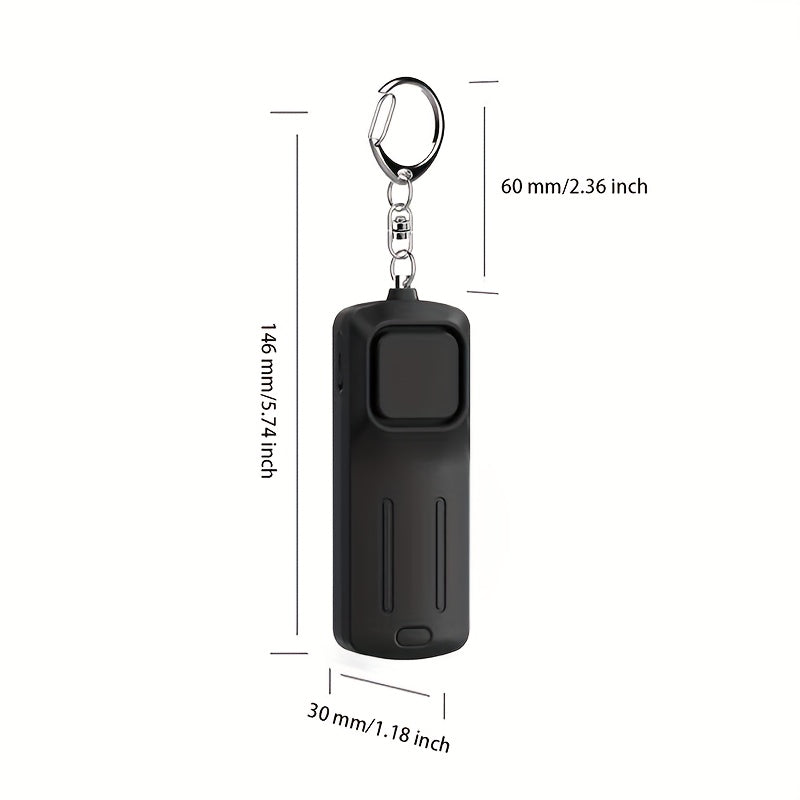 130dB Self-Defense Alarm – Anti-Wolf Women’s Security Alert Keychain, Loud Emergency Scream for Personal Safety