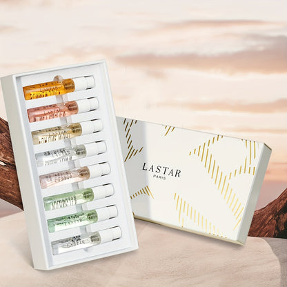 LASTAR Women's Spray Perfume Set - 8-Piece Gift Box, Long-Lasting Fragrances of Fresh Flowers, Fruit, Citrus and Wood