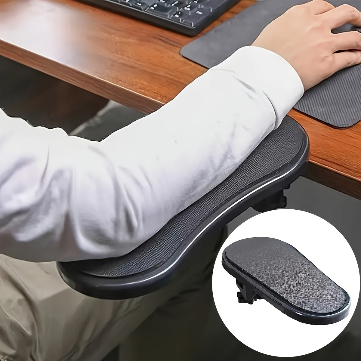 Ergonomic Desk Armrest Extender - Comfortable Elbow Support for Gaming and Office Use, Perfect for Keyboard and Mouse Setup