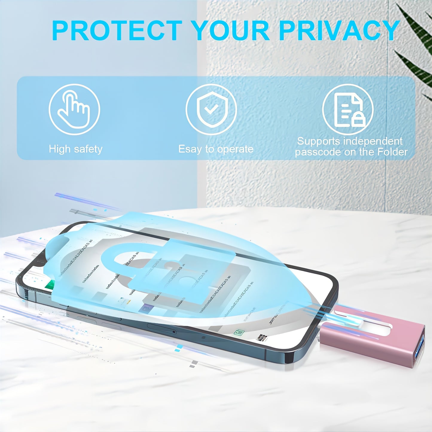 High Speed USB 3.0 Photo Stick - External Storage Flash Drive Compatible with iPhone, iPad, Android and PC