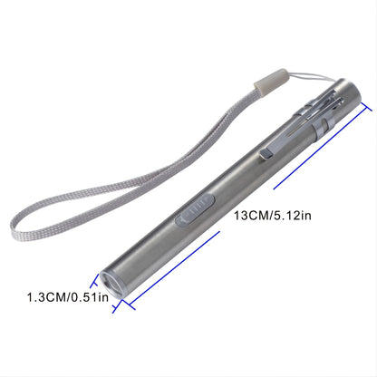 2PCS High Lumen USB Rechargeable Mini LED Flashlight - Portable Pen Light for Outdoor & Emergency Use