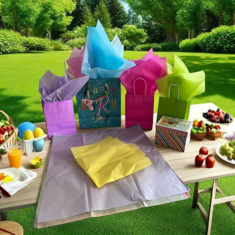 120 Sheets 36 Vibrant Solid Color Gift Tissue Paper – 20x20 Inches – Perfect for Birthdays, Holidays, and All Occasions