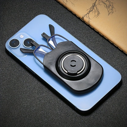 Folding Reading Glasses - Retro Computer Presbyopic Readers with Phone Holder for Men and Women (+1.0 to +4.0)