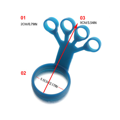 Silicone Hand Grip Strength Trainer — Wrist & Finger Resistance Ball for Adults & Kids, Rehab Therapy & Stress Relief