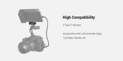 SmallRig DSLR Camera Clamp – Swivel & Tilt Adjustable Monitor Mount with Screws for Monitor, Flash Light & DIY Attachment (2903B)