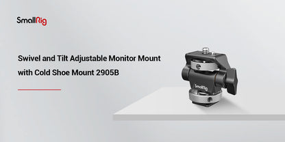 SmallRig DSLR Camera Clamp – Swivel & Tilt Adjustable Monitor Mount with Screws for Monitor, Flash Light & DIY Attachment (2903B)