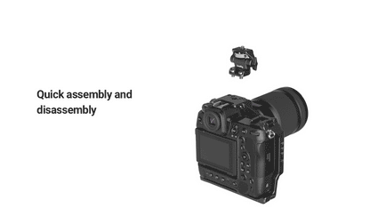 SmallRig DSLR Camera Clamp – Swivel & Tilt Adjustable Monitor Mount with Screws for Monitor, Flash Light & DIY Attachment (2903B)