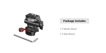 SmallRig DSLR Camera Clamp – Swivel & Tilt Adjustable Monitor Mount with Screws for Monitor, Flash Light & DIY Attachment (2903B)