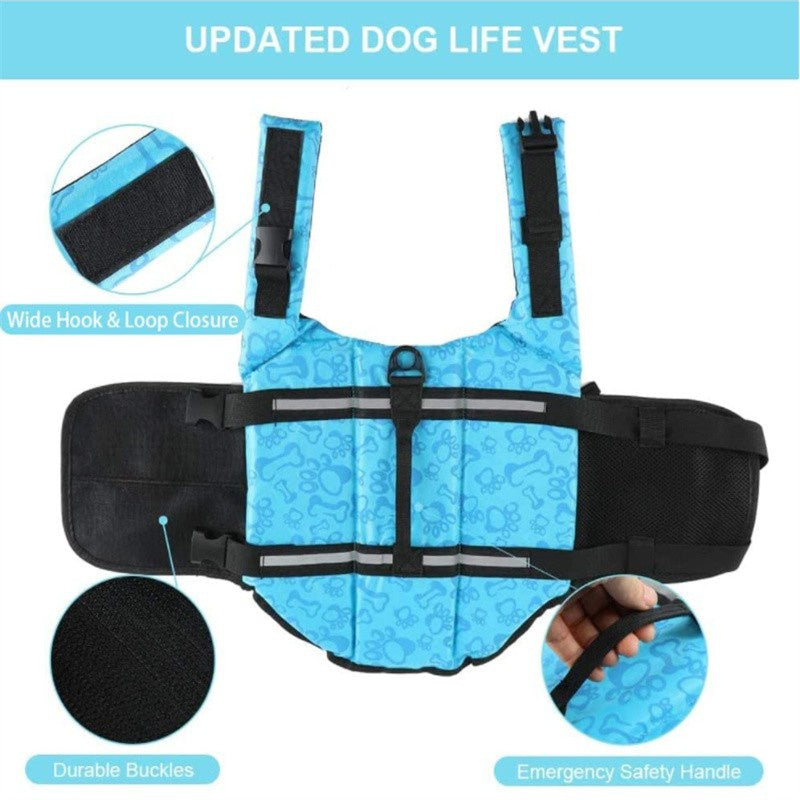 Premium Dog Life Jacket with Ergonomic Handle – Adjustable and Buoyant for Maximum Water Safety