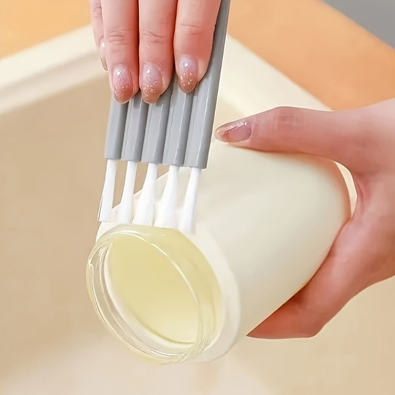 1pc Essential Computer Cleaning Kit - Soft Bristle Brush, Precision Corner Duster, Keycap Cleaner for Dust Removal and Sanitizing