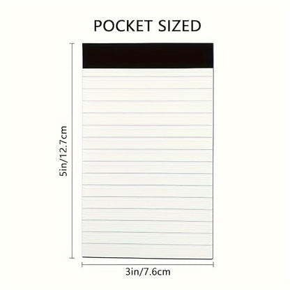 5/10pcs All-Purpose Note Pads - 3x5 Inch Lined Memo Pads, 30 Sheets Each - Ideal for School, Office, Back to School Supplies, Notebooks, Aesthetic School Supplies