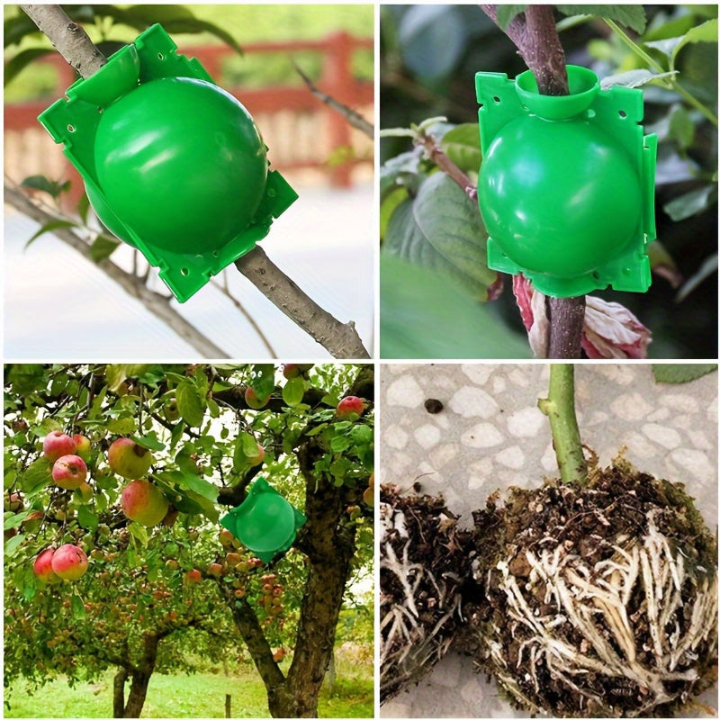 Tree Root Growing Box – High Pressure Plant Propagation Tool, Air Layering Pods and Grafting Ball Device for Plant Cuttings and Seedlings