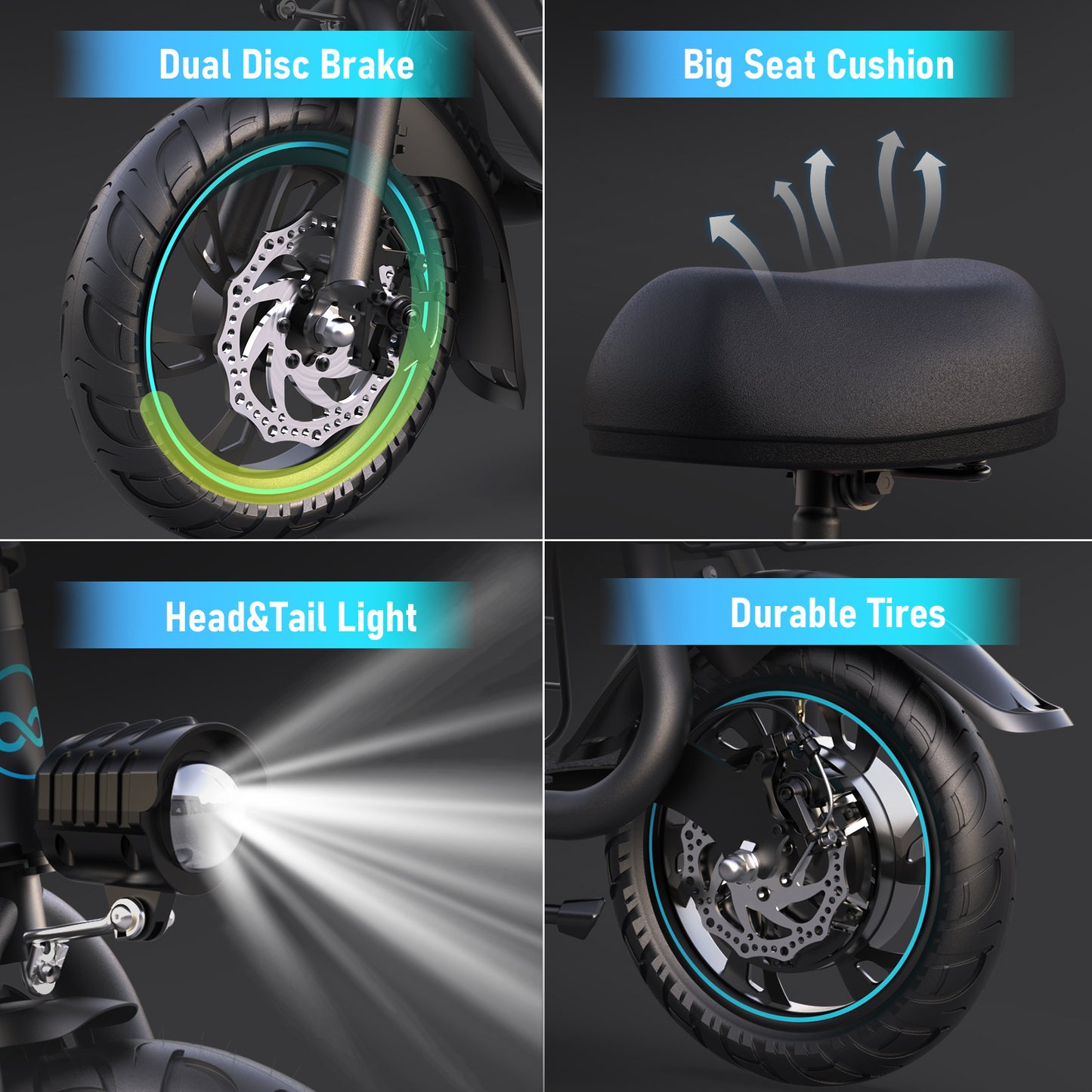 550W Electric Scooter with Basket for Dogs – 20-Mile Range, 18.6MPH Speed – Ample Storage for Pets and Cargo