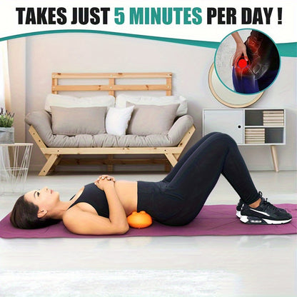 Sciatica Pain Relief Massage Roller – Deep Tissue Myofascial Release Tool with 14 Trigger Points for Back, Glutes, Hip, and Shoulders