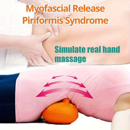 Sciatica Pain Relief Massage Roller – Deep Tissue Myofascial Release Tool with 14 Trigger Points for Back, Glutes, Hip, and Shoulders